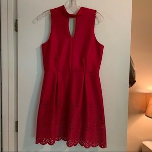 Red keyhole lace dress ❤️✨
